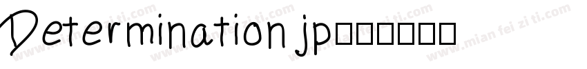 Determination jp字体转换